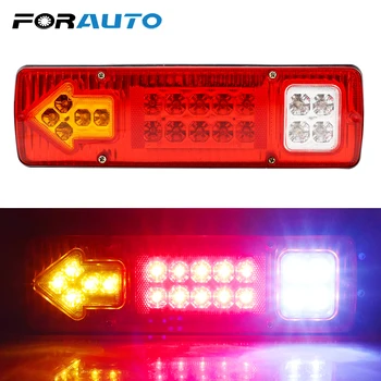 

FORAUTO 19LED Tail Lights For Trailer Lorries Boat Truck 12V 24V Rear Light Stop Lights Turn Signal Lamp Car Light Assembly