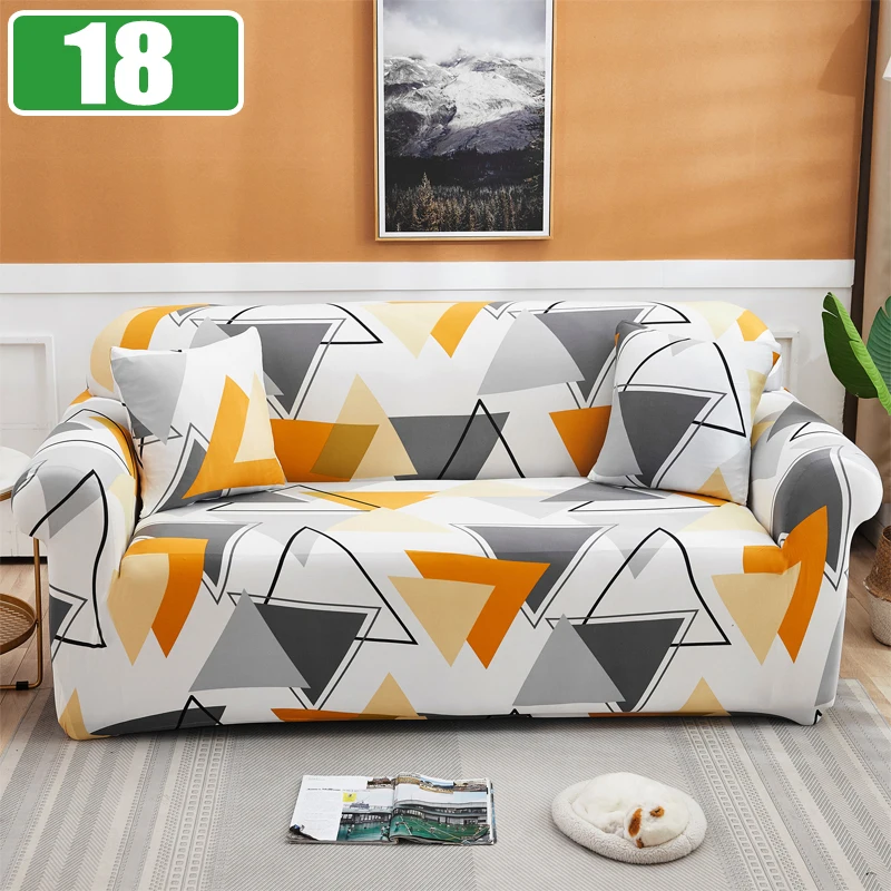 Elastic Sofa Cover Slipcovers for Living Room Stretch 1/2/3/4 Seater Plaid Sofa Armchair Couch Covers L-Shaped Corner Sofa Cover