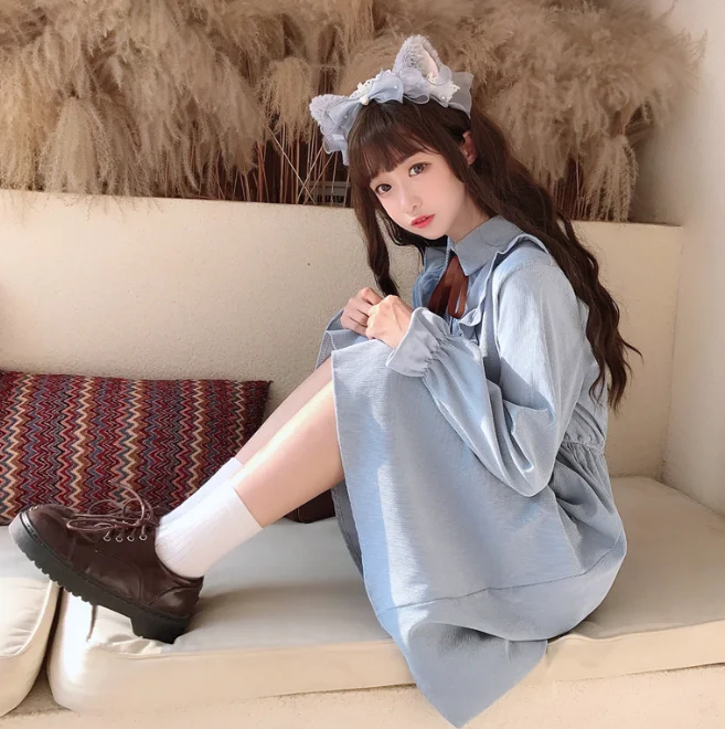 Missy, винтажный стиль, женская одежда, для косплея, для девочек, с бантом, длинный рукав-труба, платье, милое, ретро, готическое, Лолита, платье