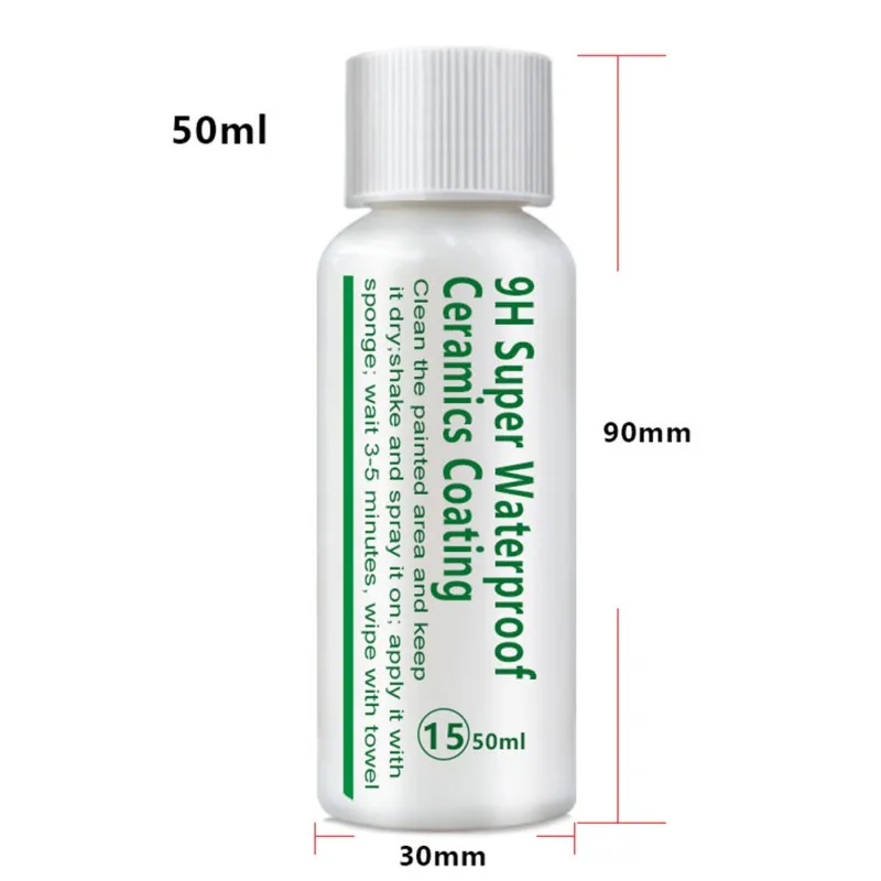 9H Водонепроницаемый непромокаемый нано гидрофобное покрытие против царапин для автомобиля керамический лак для ухода за краской - Color: 50ml