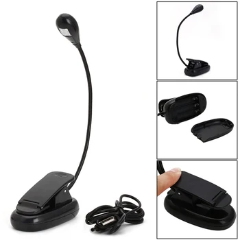 

Portable LED Flexible Book Clip-On Night Light Reading Torch With Bookmark Lamp