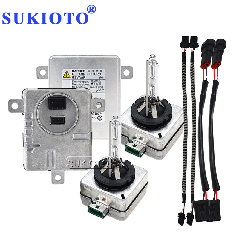 Полный комплект фар SUKIOTO 55 Вт D8S 6000K HID D1SD3S 4300K 5000K 8000K ксеноновая лампа 12 В D3S hid