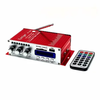 

Mini Bluetooth Hi-fi Stereo Audio Bluetooth Power Amplifier FM/MP3/SD/USB/DVD for iPod Phone Car Motorcycle