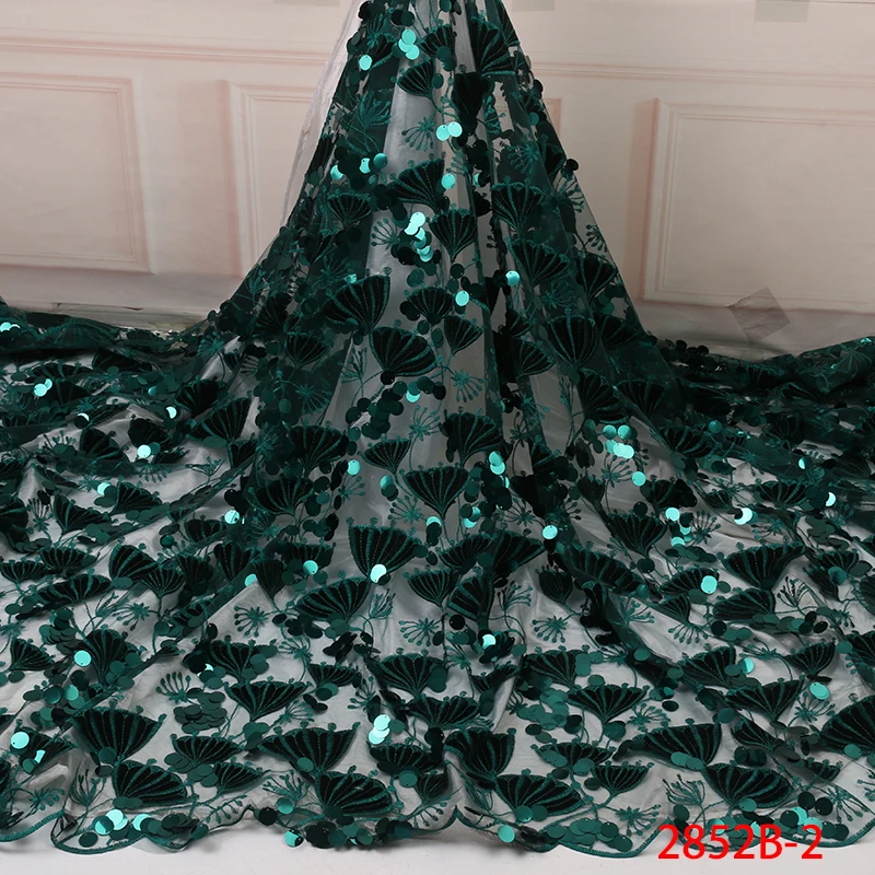 Purple Color Korea Italian African Pakistan Upholstery Embroidery Polyester Dress Price Glitter Velvet Large Sequin Lace Fabric