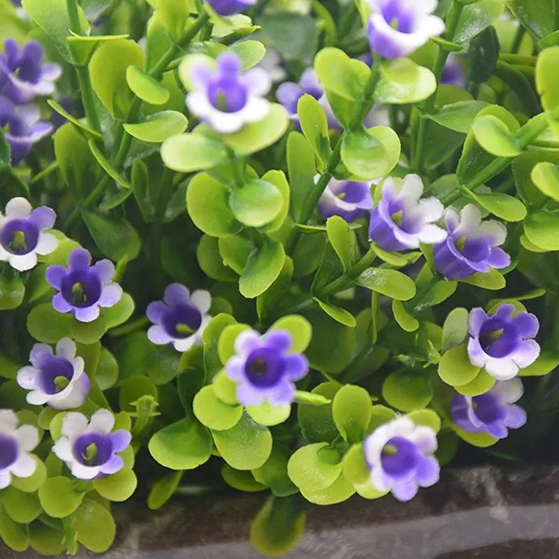 4 шт. Искусственные цветы кустарники листья эвкалипта кусты Искусственные пластиковые искусственные цветы букет имитация зелени искусственные растения G