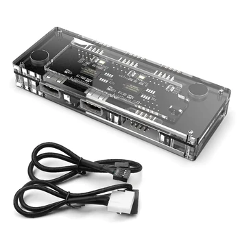 

USB2.0 HUB, Motherboard 9 Pin USB2.0 Expands Into 3 9 Pin USB 2.0 ,2 USB a 2.0 and 15 Pin SATA Power Ports for Computers