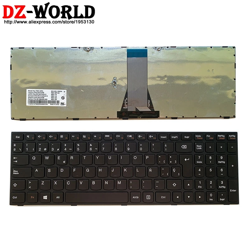 Клавиатура для ноутбука Lenovo Ideapad оригинальная испанская клавиатура 300-15 ISK 300-17ISK