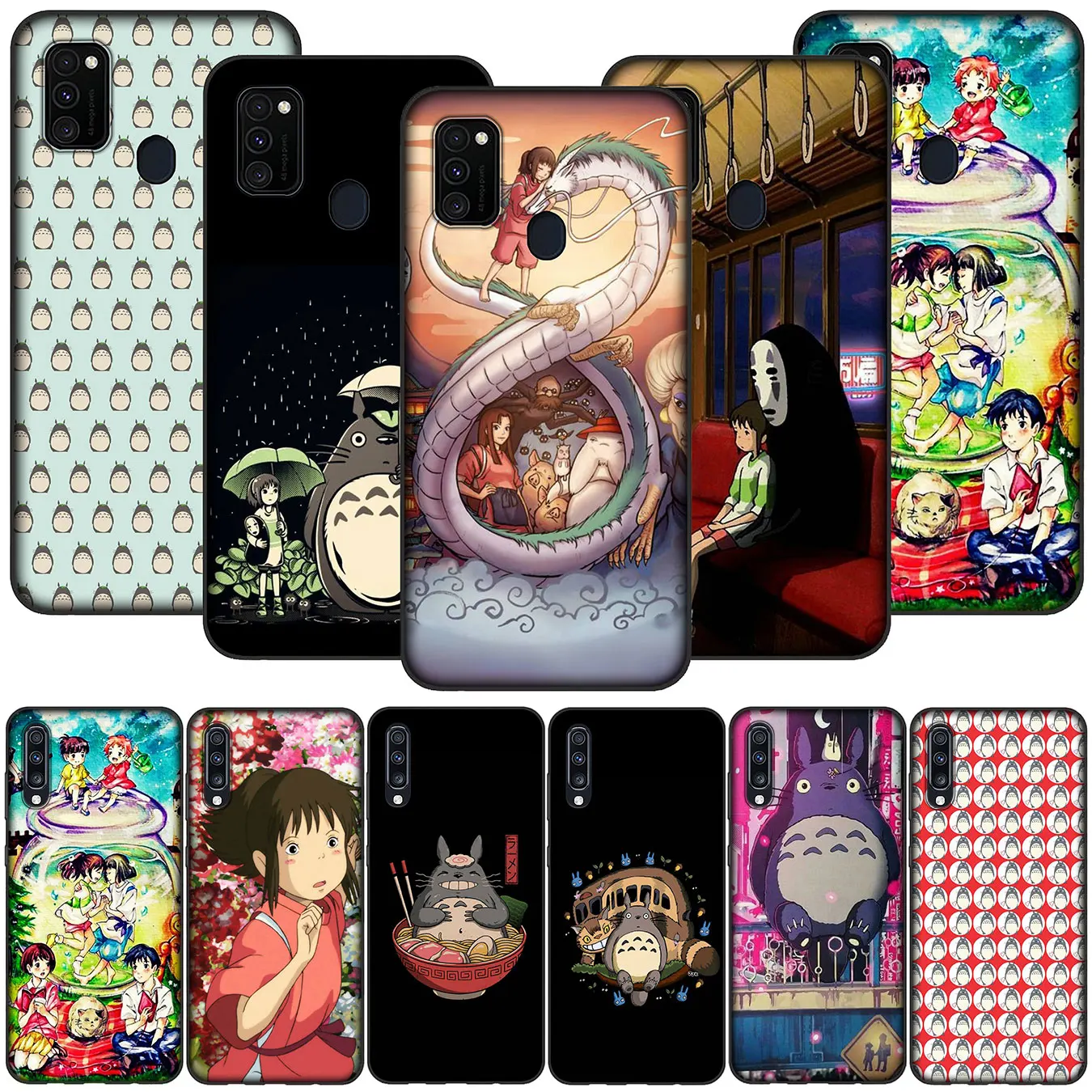 Cute Totoro Spirited Away Ghibli C Soft Phone Case for Samsung Galaxy A91 A81 A71 A51 A41 A21 A11 A01 M40 M30 M20 M10 Cover |