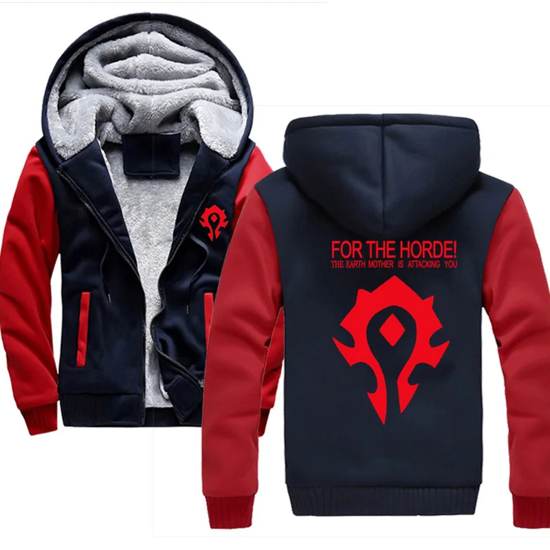 Для HORDE Толстовка для мужчин зимние толстые мужские толстовки теплые куртки хип хоп уличное пальто толстовка
