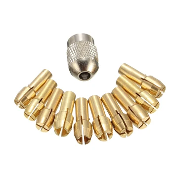 

10Pcs Brass Drill Chuck Collet Bits For Rotary Tool 0.5-3.2mm 4.3mm Shank