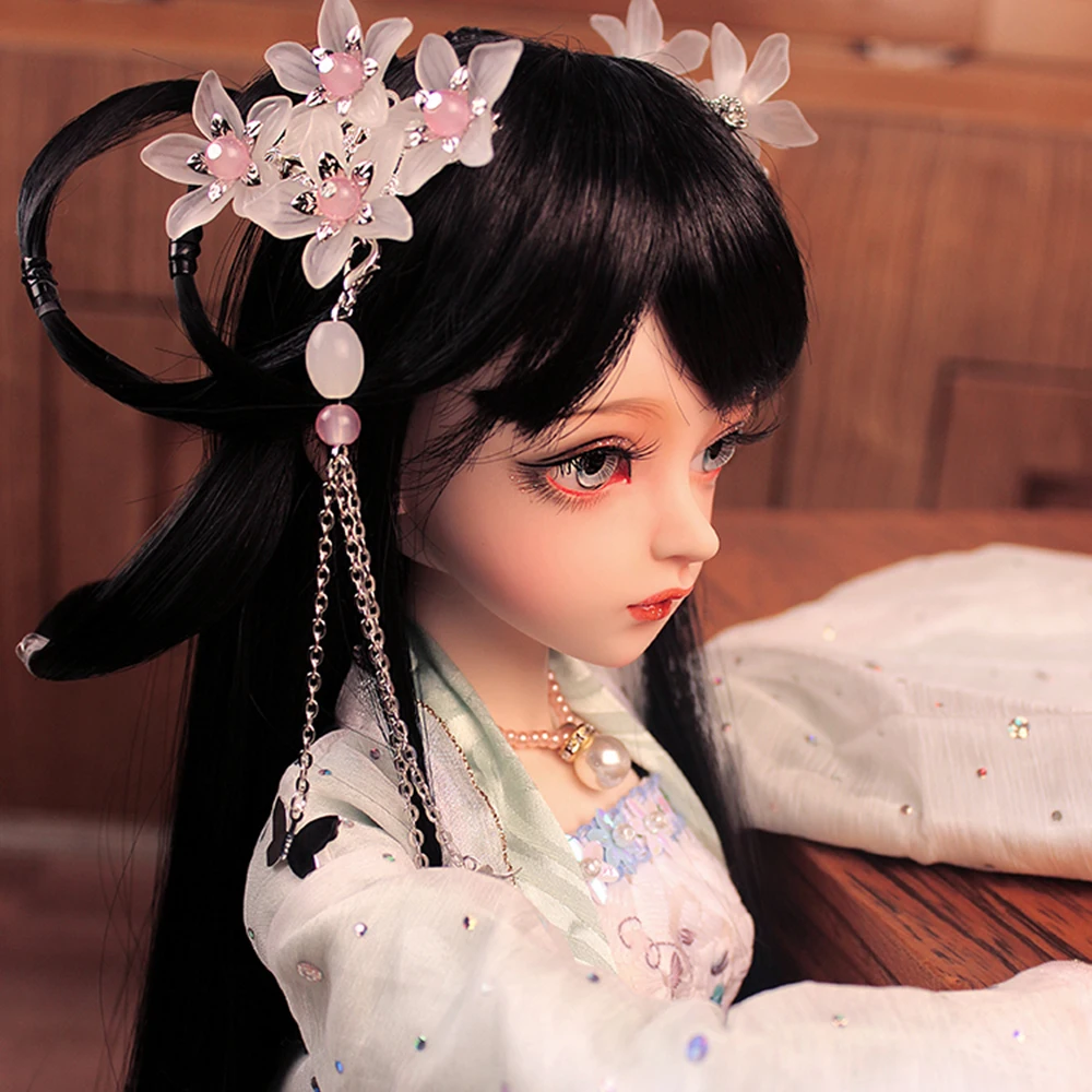 EVA BJD 1/3 китайская BJD кукла ручной работы макияж 24 дюйма 60 см+ стеклянные глаза+ аксессуары парики одежда обувь свадебный подарок игрушка