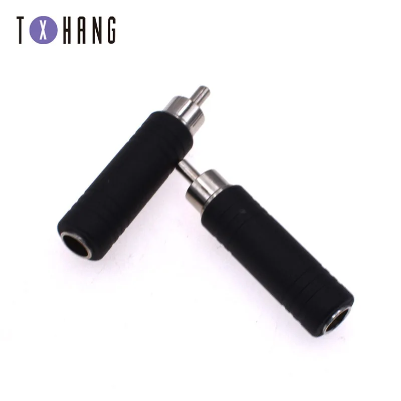 

2PCS HOT RCA Male Plug to 1/4 6.35mm Female Jack Audio Adapter Connector CF