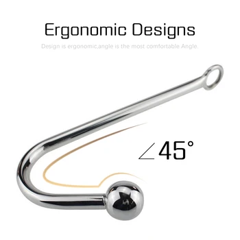 Stainless Steel Ball Anal Hook Metal Anal Plug Adult Sex Game Butt Plug Sex Shop BDSM Erotic Sex Product for Man Woman Gay 4