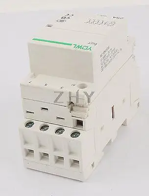 WCT-25A 4-х полюсной бытовой электрический Мощность контактор переменного тока блок Uc 230 V/240 V 25A
