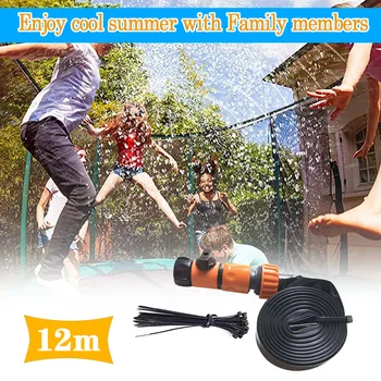 

Children's Summer Water Outdoor Sprinkler Trampoline Sprinkler Water Toy amusement for summmer cooling toy 12M