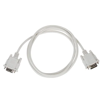 

1. VGA Hd15 Male to Db9 Pin Male Adapter Cable (White)