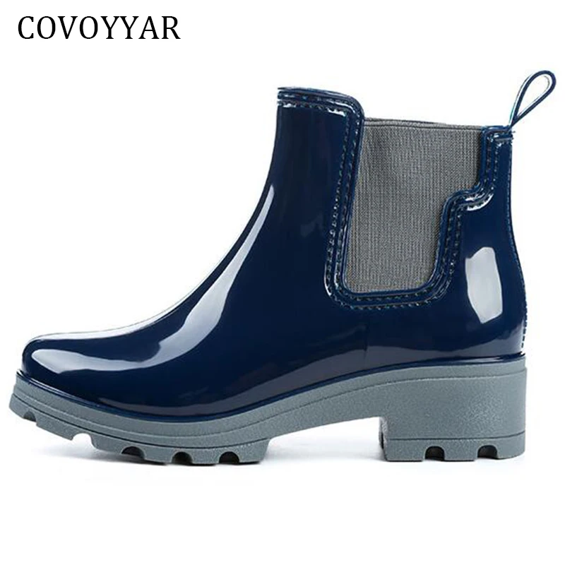 Botas de lluvia para mujer, zapatos de goma para el agua, a la moda, con  banda elástica, botines Martin 35 41, color negro, rojo y azul, WBS193,  2022|rubber shoes|fashion shoes for womenshoes