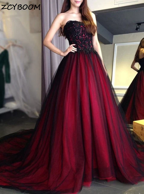 Vestido De graduación rojo vino para mujer, Vestidos De fiesta formales De Gala, A, tul elegante, cuentas, graduación, Vestidos largos De noche, 2023 _ - AliExpress Mobile