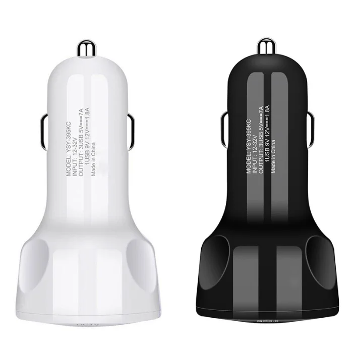 Три порта Быстрая зарядка USB Автомобильное зарядное устройство для смартфона планшета JFlyer
