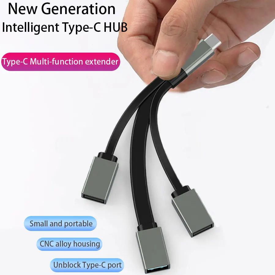 

USB C HUB 3.0 Multi USB HUB Expander 3 Port Type C Hab Adapter for MacBook Pro for MacBook Pro Computer Accessor USB Splitter