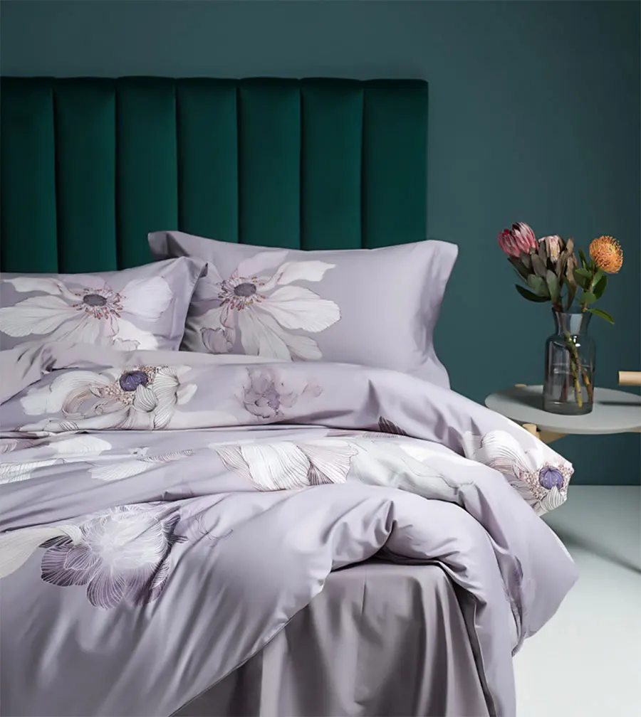 Europe american country bedding set,full queen king cotton purple flower double home textile bedsheet pillow case quilt cover
