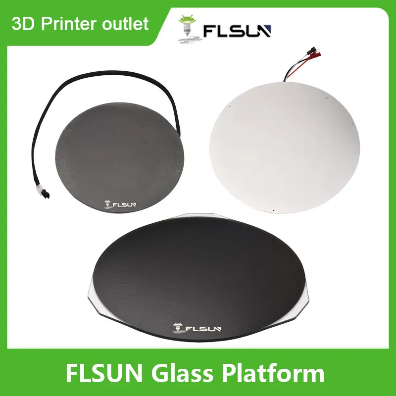 Стеклянная пластина для 3D-принтера FLSUN Q5 SR встроенная поверхность сетчатая