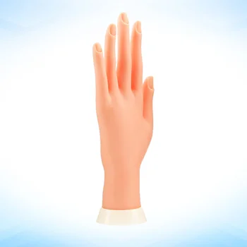 

1pc Fake Hand Bendable Flexible Lifelike Professional Practical Practice Tool Model Fake Hand for Manicure