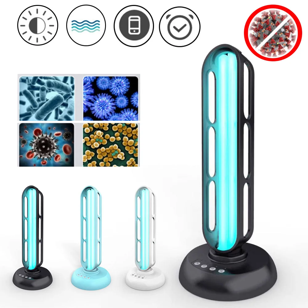 

36W UV Disinfection Quartz Lamp Sterilizer Portable Mite 20m Remote Control Ozone Home Ultraviolet Lamp