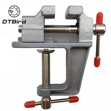Новое поступление 3,5 дюйма алюминиевый миниатюрный маленький зажим для хобби ювелира на стол скамейка тиски мини-инструмент тиски многофункциональные