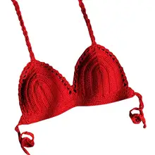 Женская Летняя мода пикантный зауженный Kintted выдалбливают открытая спина лаконичные Девушки повседневные однотонные купальники пляжная одежда бюстгальтер