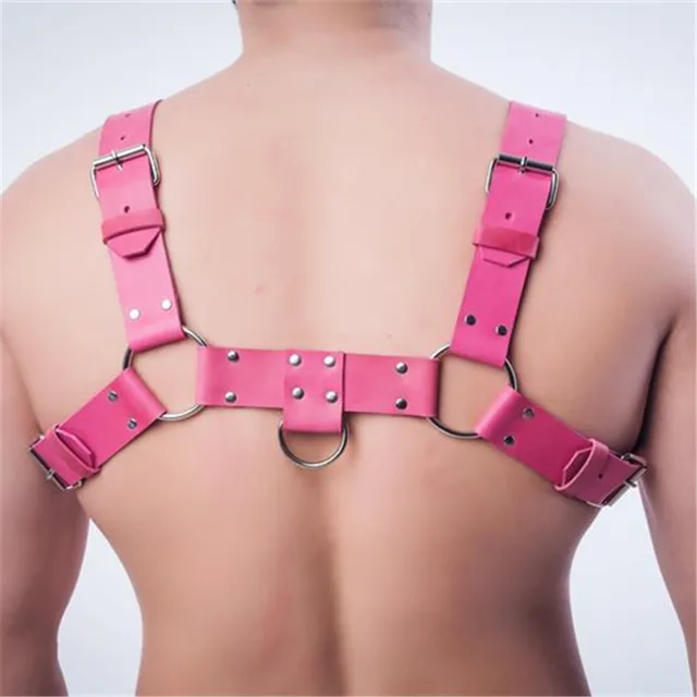 Male Lingerie Leather Harness Men Adjustable Fetish Gay Clothing Sexual Body Chest Harness Belt Strap Punk