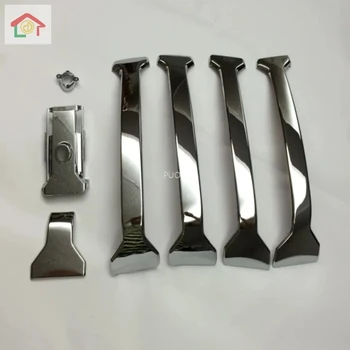 

Chrom Front Head Grille Camera Covers Accessories Fit For Toyota Prado J150 FJ150 2014 2015 2016 2017 Parts Trim