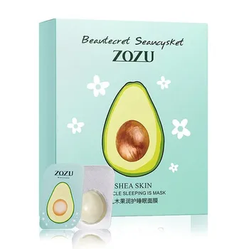 

8pcs Shea Butter Sleep Mask Disposable Pudding Mask Moisturizing And Shrinking Pores Sleep Mask