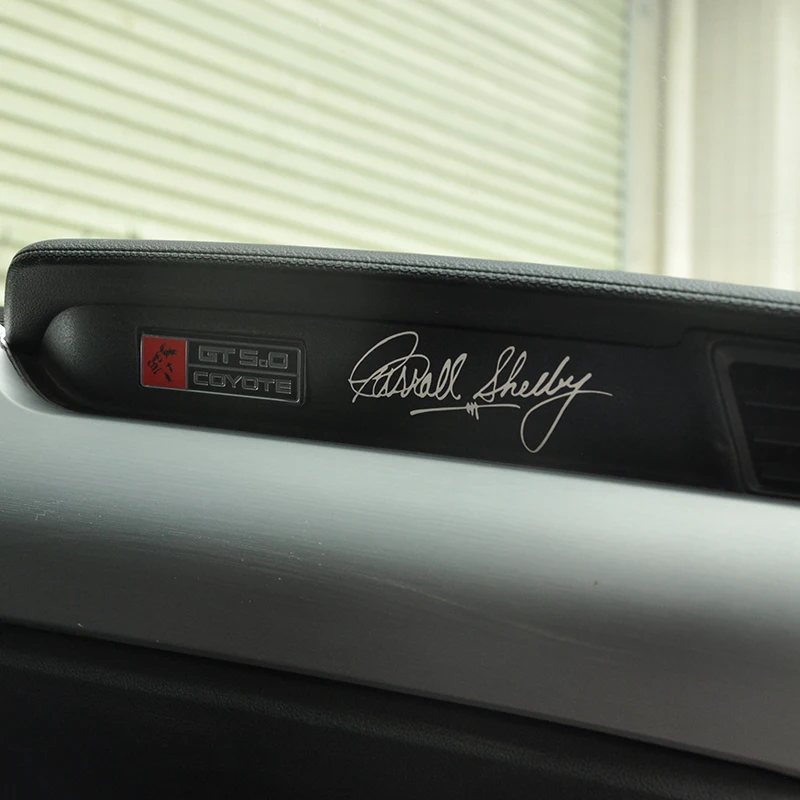 Shelby Signature Stickers Center Console Rear Bumper Reflective stickers For Ford Mustang Shelby GT AC Cobra Exterior Decoration car reflective stickers,car sticker,car stickers,car body stickers