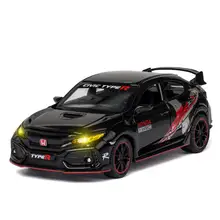 Литой спортивный автомобиль масштаб 1:32 колеса honda civic хэтчбек