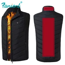 Жилет с обогревателем, интеллектуальная куртка с подогревом, подарок, USB, электрическая батарея, с подогревом, для улицы, походная куртка, пальто, теплый тактический жилет