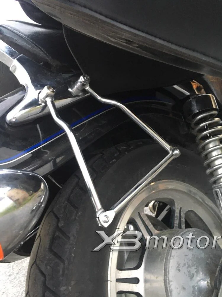 Мотоцикл седельная сумка Поддержка баров кронштейн крепления для Yamaha Dragstar V-star XVS DS 400 650 1100 1300 XVS400 XVS650 XVS1100