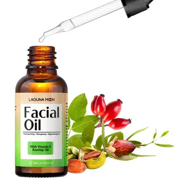 

LAGUNAMOON Natural Organic Facial Oil Anti-Aging Face Moisturizer Redness Relief Nourishment Skin Care 30ML Ship From UK