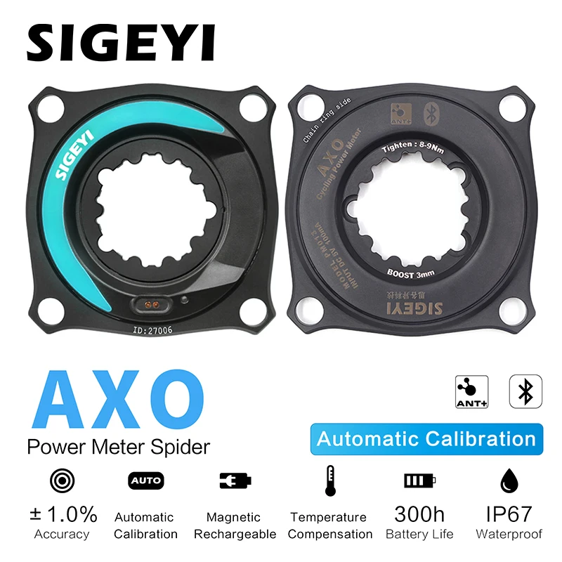 AXO SRAM MTB 파워 미터 스파이더 자전거 크랭크 밸런스 케이던스 사이클링 파워 미터 104BCD 크랭크 셋 마운틴 바이크 파워 미터|Bicycle Crank & Chainwheel| - AliExpress