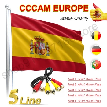 

2020 Stable Europe espa FULL HD DVB-S2 CCCAM 5lines For espa Portugal Germany poland muy estable For Satellite Receiver