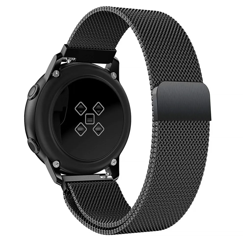 Браслет для часов Sumsang Galaxy Watch Active 2 ремешок 40 мм 44 мм Металл Нержавеющая сталь магнитный 20 мм ремешок для активных часов