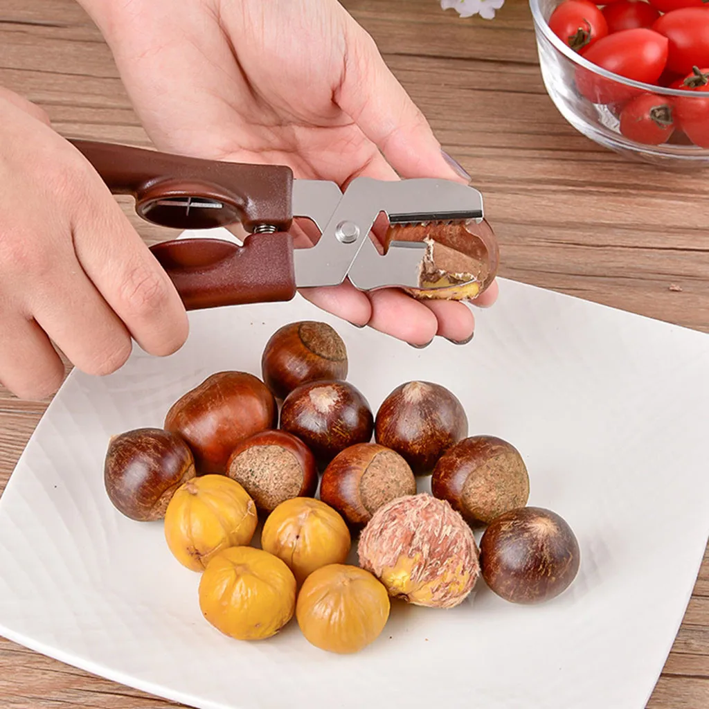 

Chestnut Cracker Opener Plastic Chestnut Peeler Cutter Scissor Peeling Chestnut Cracker Chestnut Sheller Portable Kitchen#G7