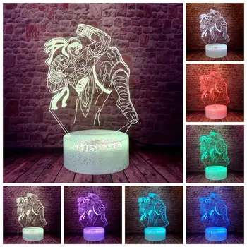 

LOL Lee Sin Game Figure Model juguetes 3D Illusion LED Desk Nightlight Colorful Changing Light Light-up Toys