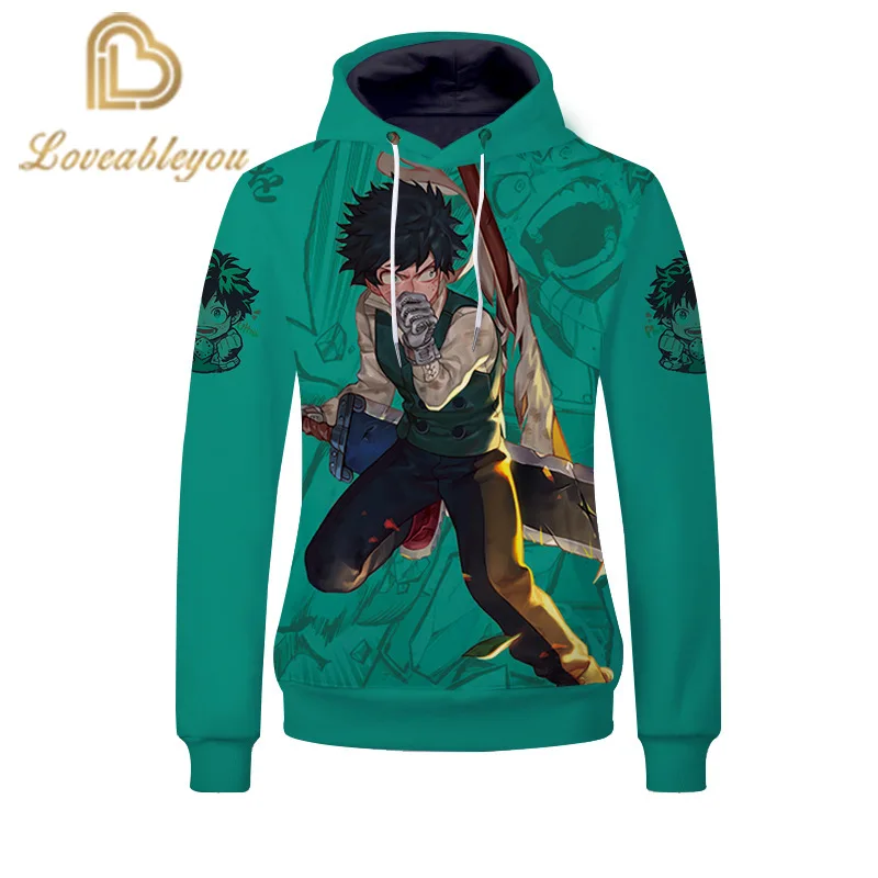 

2020 Hoodies My Hero Academia Deku Cosplay Personality Couple Sweatshirt Hoodies Clothing