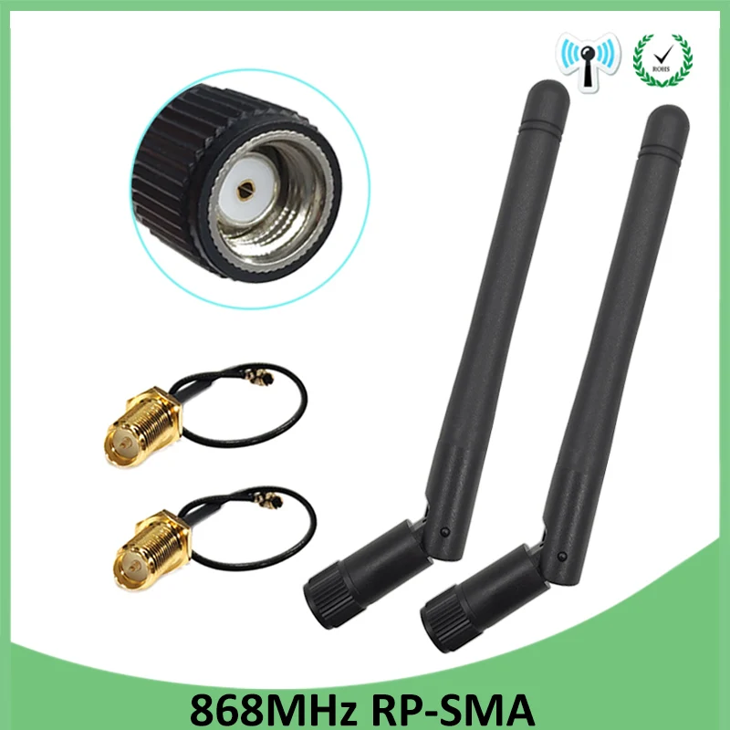20 шт. 868 МГц 915 антенна 3dbi RP SMA разъем GSM антенны водонепроницаемые + 21 см мужской/u. FL