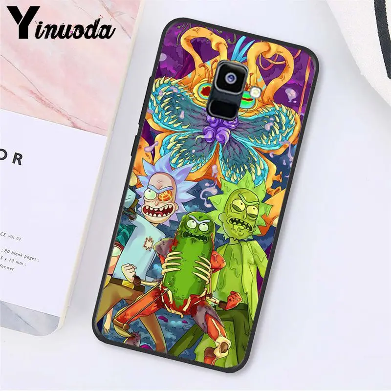 Yinuoda Рик и Морти чехол для телефона для samsung Galaxy A7 A50 A70 A20 A30 A40 A8 A6Plus A8Plus A9