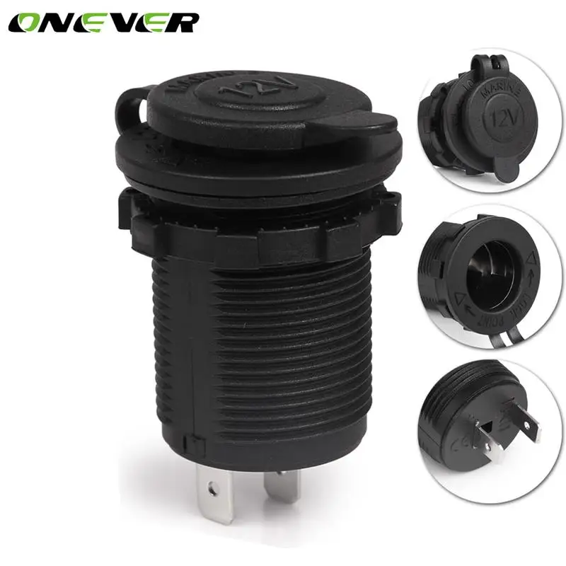 Onever DC 12V Car Motorcycle Cigarette Lighter Socket Boat Tractor Accessory Waterproof Power Plug Outlet | Автомобили и