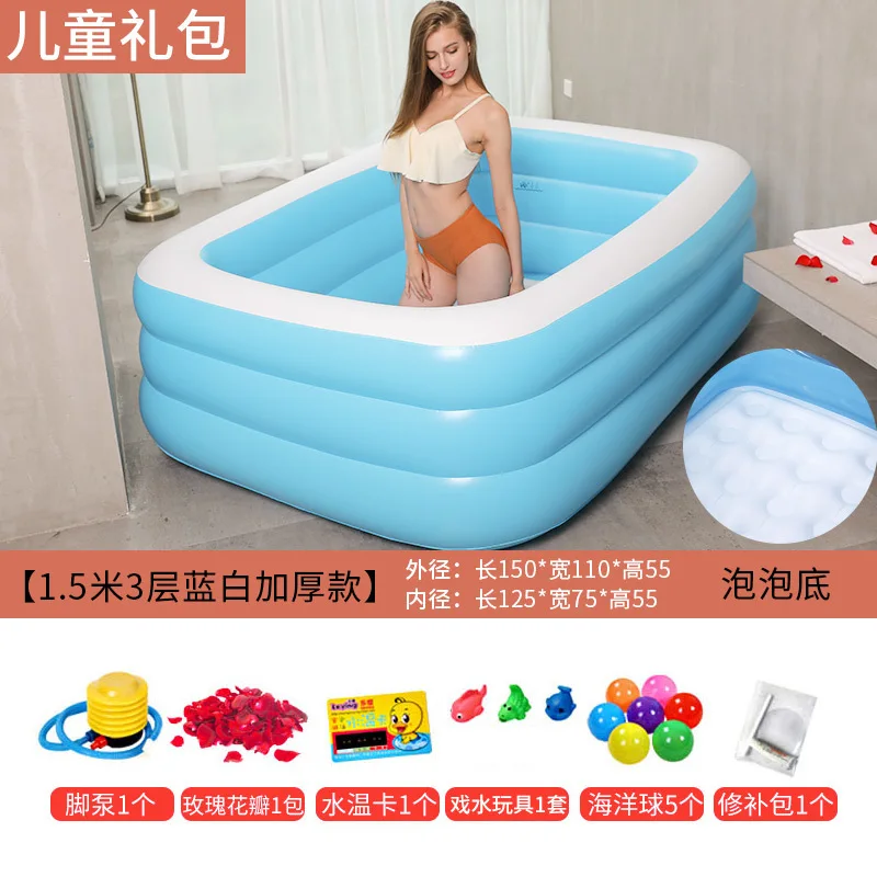 Domestic Inflatable Bathtub Can Be Folded To Thicken Adult Body Bath Tub Insulation Bath Artifact Bath Tub Bathtub Bag