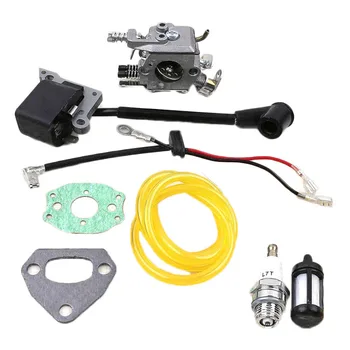 

Carburetor Ignition Coil Fuel Filter For HUSQVARNA 136 141 142 36 41 Spark Plug