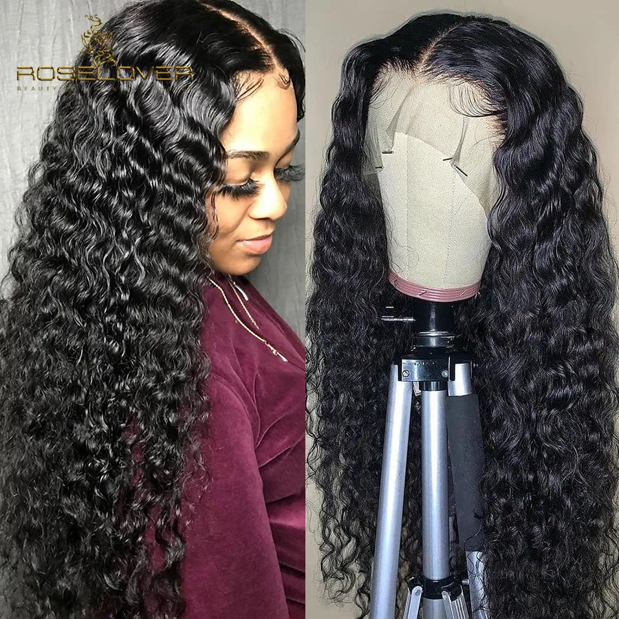 

HD Transparent Lace Wigs Preplucked Curly 13x6 Lace Front Human Hair Wigs Peruvian Invisible Lace Front Wigs Deep Part Remy Hair
